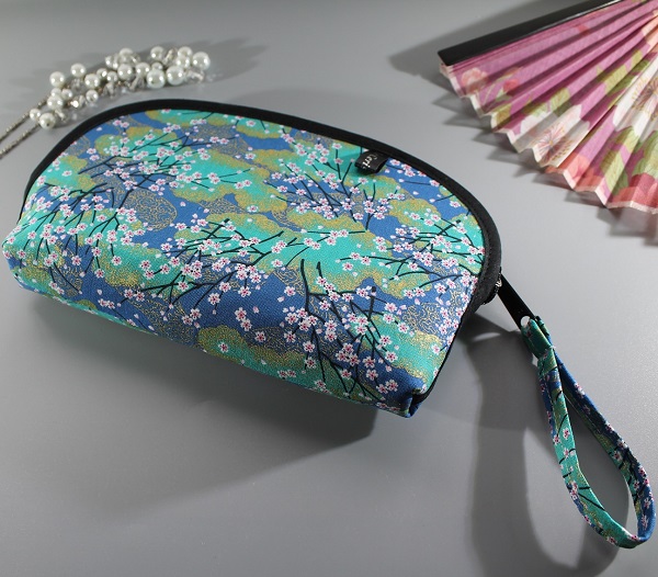 cosmetic make up pouch  - Akina turquoise